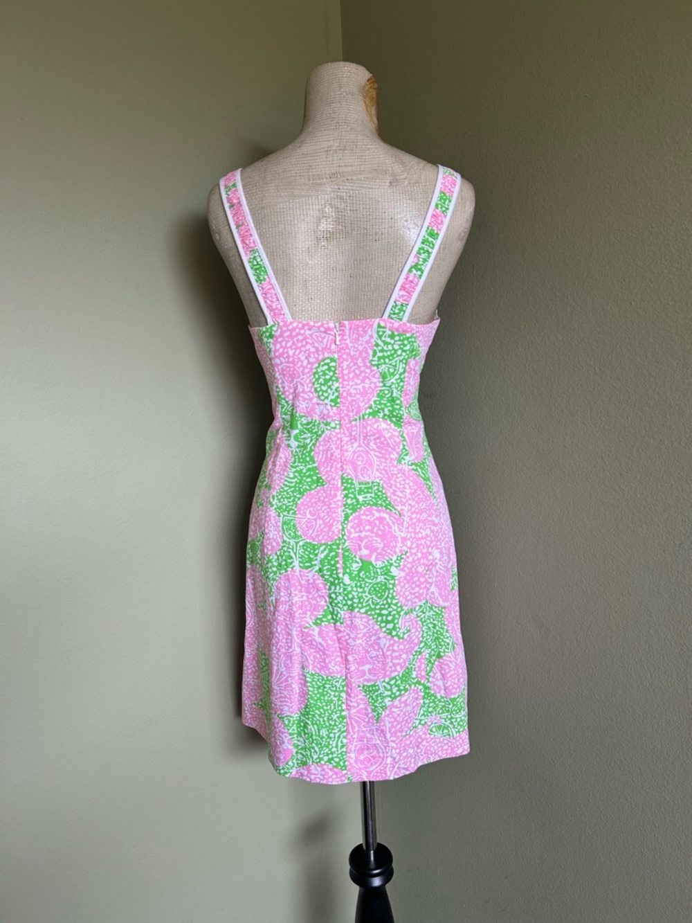 Lilly Pulitzer Pink & Green Floral Sleeveless Sheath Dress - Picture 2 of 11